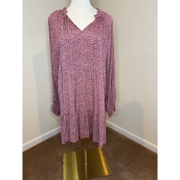 Dress Forum Midi Dress Medium Floral show me your mumu long sleeve - Picture 2 of 12